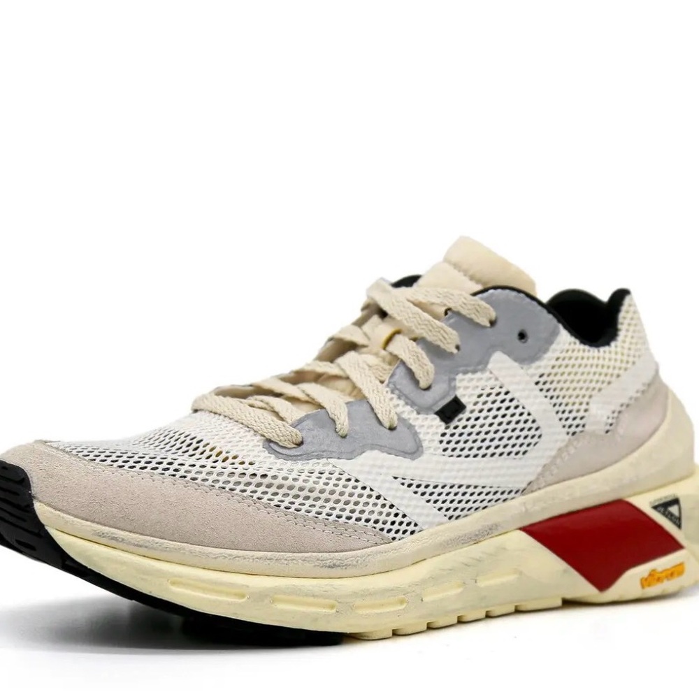 Brandblack Cream and Red Sneakers